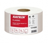 Katrin Classic Gigant S2/130 toalettpapír (wc papír), 19cm, 2 rétegű, fehér, 100% újrahasznosított, 12 tekercs/zsák 